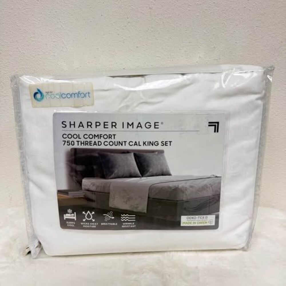 Cal-King 750 Thread Count Sheet Set Sharper Image Cool Comforter Sheet Set